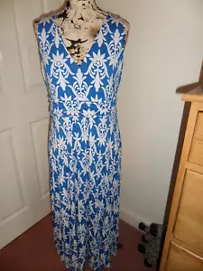 Boden Floral Stretch Jersey  Sleeveless Midi Dress Size 16 Petite NWT - Picture 1 of 3