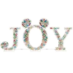 Disney Magic Holiday JOY Mickey Ears Christmas Decoration Ornament Filled - Picture 1 of 22