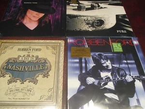ROBBEN FORD VERIFIED IN NASHVILLE + PURE + PURPLE HOUSE  + YOUR DAUGHTER LP SET - Picture 1 of 1