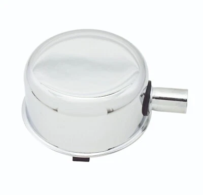 Tapa de llenado de aceite Mr. Gasket con tubo PCV - Cromo - Acero - 2063 Foto 1 de 4