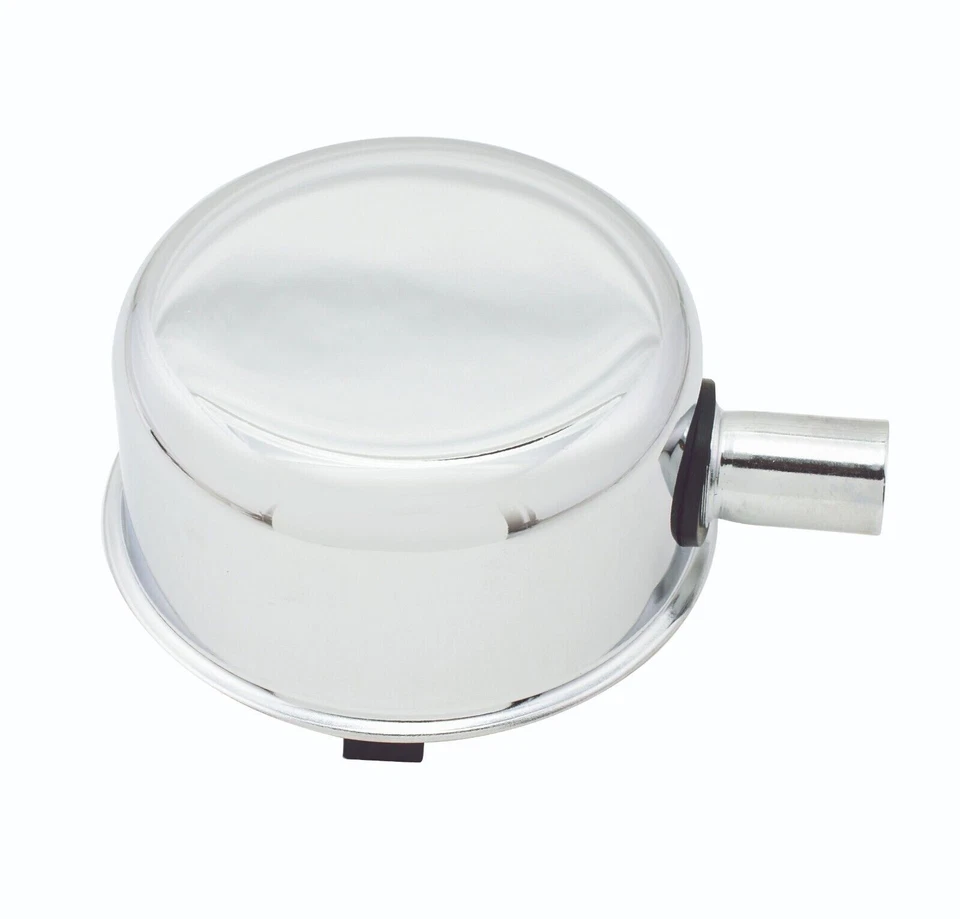 Tampa de enchimento de óleo Mr. Gasket com tubo PCV - Cromado - Aço - 2063 - Imagem 1 de 4