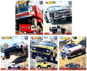 HOT WHEELS Premium Car Culture Wild Terrain 2020 Set of 5 W/Real Riders  RARE !! - Picture 1 of 1