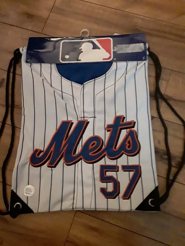 Santana - New York Mets Team Shirt Embroidered Back Sack backpack - NEW Cover