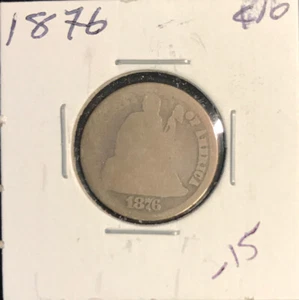 1876 Seated Dime AG (DB1:89) - Picture 1 of 2