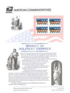 #527 32c Women in Service #3174 USPS Commemorative Stamp Panel - Picture 1 of 1