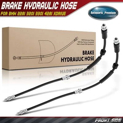 2x Manguera hidráulica de freno delantero para BMW 228i 320i 330i 428i xDrive Gran Coupé Foto 1 de 4
