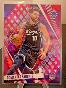2023-24 Phoenix Domantas Sabonis Pink Ice 16/25 #89 - Kings - Picture 1 of 2