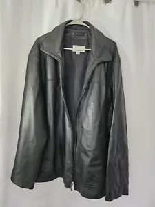 Wilsons Leather M. Julian Men's Size XXL Moto Black Full Zip Jacket - Picture 1 of 22