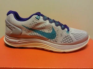 Women's Nike Lunarglide+ 5 Sz 5 Violet Frost Purple 599395-545 FREE SHIPPING - Picture 1 of 5