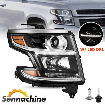 For 2015-2020 Chevy Tahoe Suburban DRL Projector Headlight Passenger Side+ Bulbs - Image 1 of 4