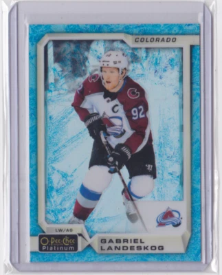 2018-19 O-PEE-CHEE PLATINUM ARCTIC FREEZE 40/79 GABRIEL LANDESKOG #14 AVALANCHE - Image 1 of 2