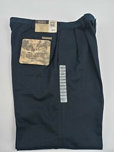 Haggar Pants Men Size 36x32  Generations Blue Chino Office Classic Pleated Front