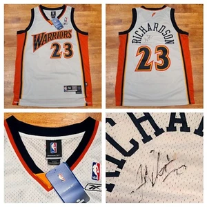 Neu! Signiertes 2004 Vintage Jason Richardson Golden State Warriors Reebok Trikot Medium - Bild 1 von 17
