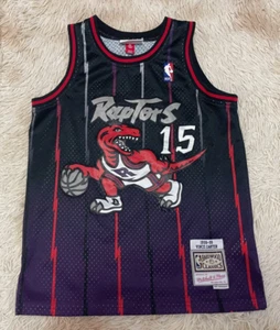 NBA Toronto Raptors #15 Carter 98-99 Basketball Jersey Hardwood Size M (10-12) - Picture 1 of 9