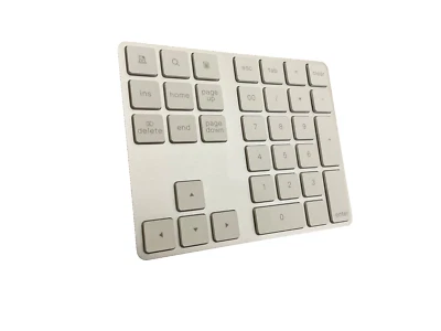 Lekvey 34 Keys Bluetooth Number Pad Rechargeable Wireless Numeric Keypad -Silver - Image 1 of 4