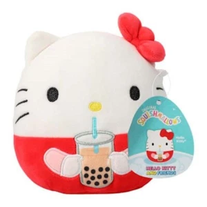 Original Squishmallows **HELLO KITTY BOBA TEA** 6.5" PLUSH** NWT - Picture 1 of 2