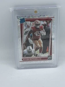 2021 Donruss Optic Elijah Mitchell Silver Circles Prizm Rated Rookie 03/125 - Picture 1 of 3