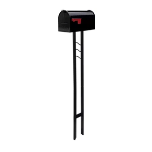 Gibraltar Mailboxes Mailbox-To-Go Medium Capacity Galvanized Steel Black, - Picture 1 of 12