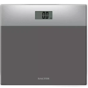Salter Digital Bathroom Scale Body Weight Display Glass Platform Silver/Grey - Picture 1 of 6