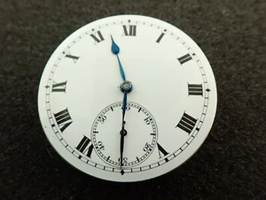 VINTAGE 43.1MM SWISS HUNTING CASE POCKET WATCH MOVEMENT - KEEPING TIME  - Picture 1 of 2