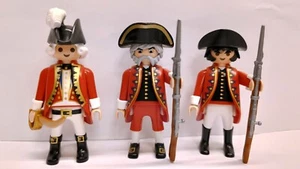 3x PLAYMOBIL GUARDIA SOLDADOS FALDAS ROJAS INGLESAS - RARO EXCELENTE #1 - Imagen 1 de 6