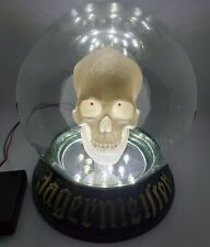 Jagermeister Glass Skull Globe Lighted Bar Light-Up Unique Rare