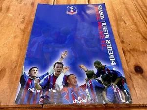Crystal Palace 2003-04 Season Ticket Guide and Booklet - Picture 1 of 7