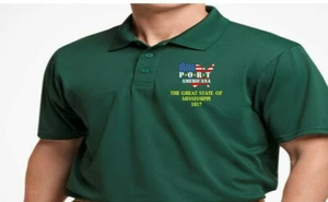 GREAT STATE OF MISSISSIPPI PORT AMERICANA*EMBROIDERED POLO SHIRT/SWEAT/JACKET. - Picture 1 of 5