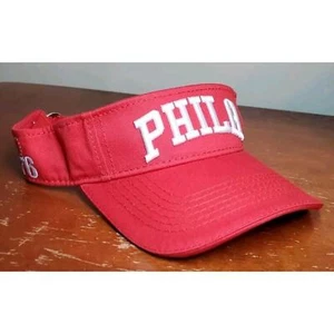 Philadelphia 76ers PHILA Sun Visor Hat Cap Wendy's Frosty Freezeout Sixers Promo - Picture 1 of 10