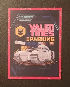 HASBRO TRANSFORMERS VALENTINE'S DAY PARKING CARD 2025 - Picture 1 of 1