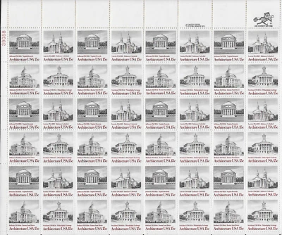 US Scott 1779-82, American Architechure, 1979, Full mint sheet of 48, NH - Image 1 of 2