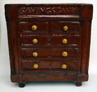  Antique Glazed Terracotta Savings Bank / Money Box. Scottish Chest of Drawers