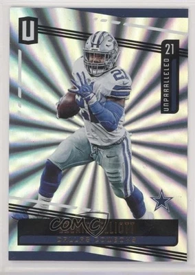 2019 Panini Unparalleled Sunburst Ezekiel Elliott #108 - Image 1 of 2