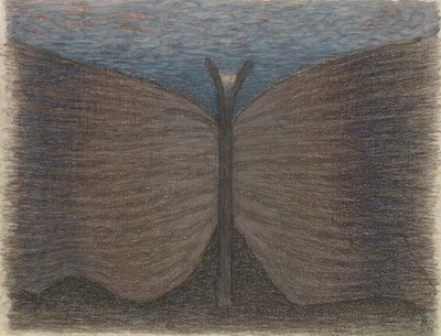 Meret Oppenheim : Protective Butterfly : Symbolic Surrealist Art Print - Image 1 of 2