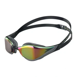 Speedo Fastskin Pure Focus Mirrored Goggles, Black/Grey Ruby - Picture 1 of 4