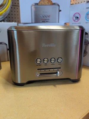 Breville BTA720XL Bit More 2-Slice Toaster Brushed Stainless Steel Silver Color - Image 1 of 3