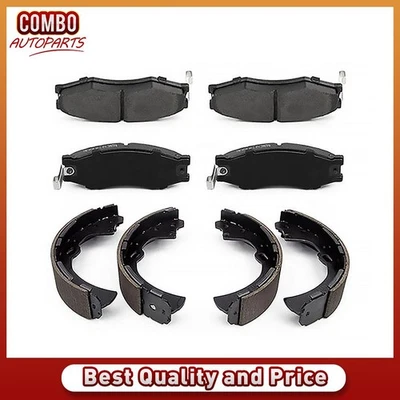 Pastillas de freno delanteras y traseras de cerámica y zapatas de tambor para Nissan 720 1985 1986 Foto 1 de 4