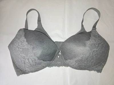 Torrid Curve Dream Wire Free Lightly Lined Everyday Bra Size 44DDD Charcoal Grey - Image 1 of 4