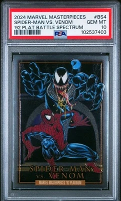 2024 Marvel Masterpieces '92 Platinum Battle Spectrum Spider-Man Venom PSA 10 #1 - Image 1 of 3