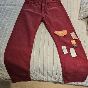 Levi's 501 Original Shrink to Fit Button Fly klassische Leibhöhe Denim Herrenjeans - Bild 1 von 3