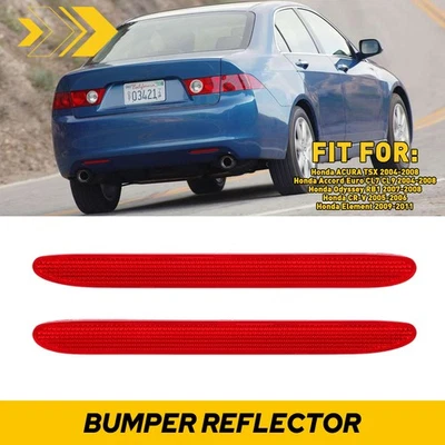 2PCS Rear Bumper Reflector Light For Honda CRV 05-06 Odyssey Element 2009-2011 - Изображение 1 из 4