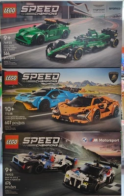 LEGO SPEED CHAMPIONS Lot of 3 Building Sets NiB Lamborghini, Aston Martin, BMW - Image 1 of 4