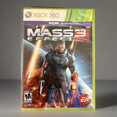 Mass Effect 3 Xbox 360 Video Game Kinect Compatible Case EA BioWare Mature 17+ - Image 1 of 4