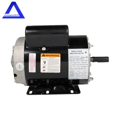 3HP SPL 1Phase Air Compressor Electric Motor 3450RPM 56Frame 5/8"Shaft 115/230v - Image 1 of 4