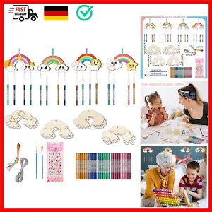 12 Stück Regenbogen Windspiel Bastelset Kinder DIY Bastelset Geburtstagsdeko ... - Bild 1 von 9