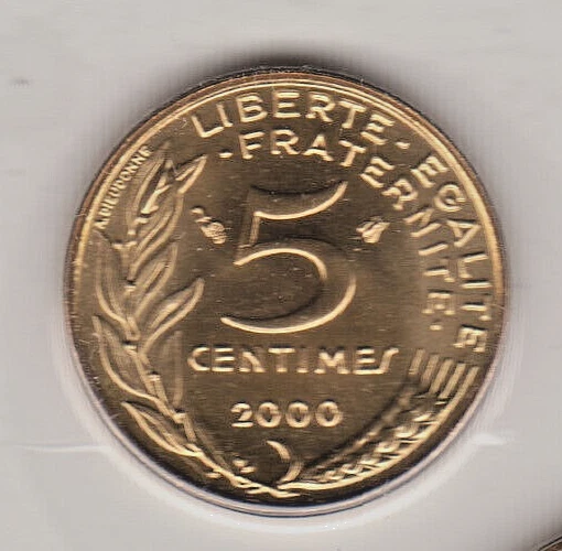 5 CENTIMES 2000 BU FDC SOUS SCELLÉ - Photo 1/1