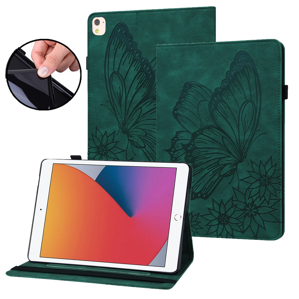 For iPad 10.2“ 9th 8th Gen/Pro 11"/Air/mini Butterfly Leather Smart Case Cover  - Image 1 of 4