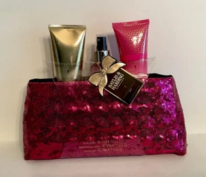 Baylis & Harding Prosecco Fizz 3 Piece Pink Sequin Clutch Bath & Body Gift Set - Picture 1 of 4