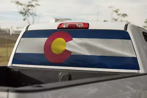 Truck Decal Back Window - Colorado State Flag - perforated vinyl TBW016 - Bild 1 von 2