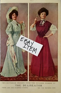 1907 NEW YORK The Delineator RARA pubblicità Butterick Publishing Co., - Foto 1 di 2